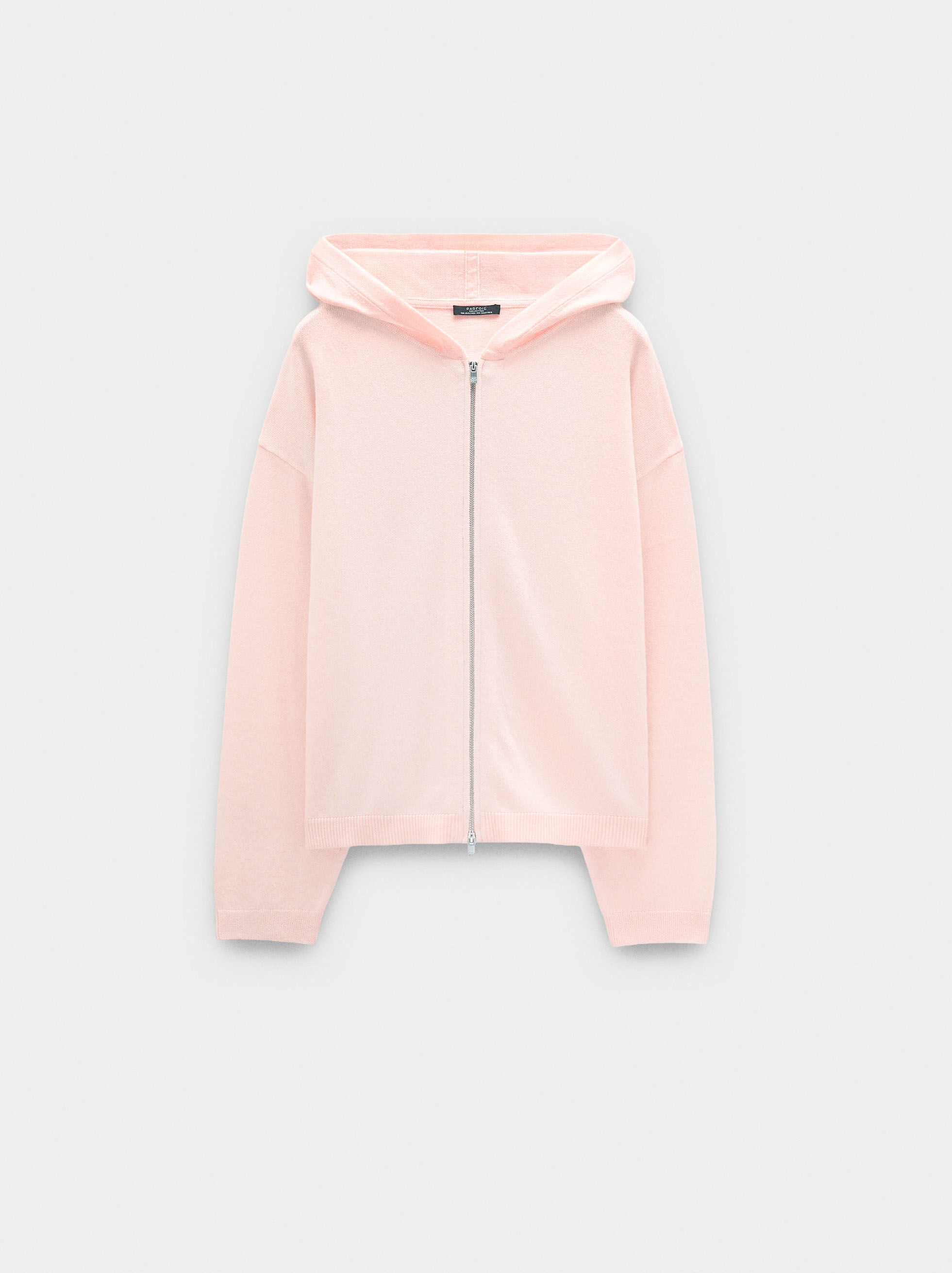 Cardigan de punto con capucha
