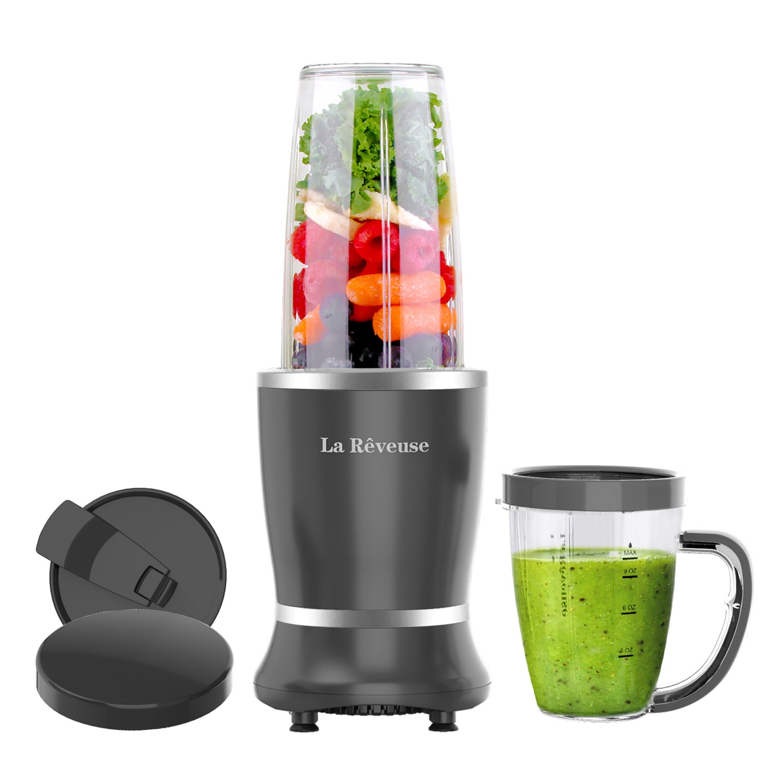 La Reveuse Personal Blender 250W — BPA Free & Includes 15oz Cup, 10oz Mug