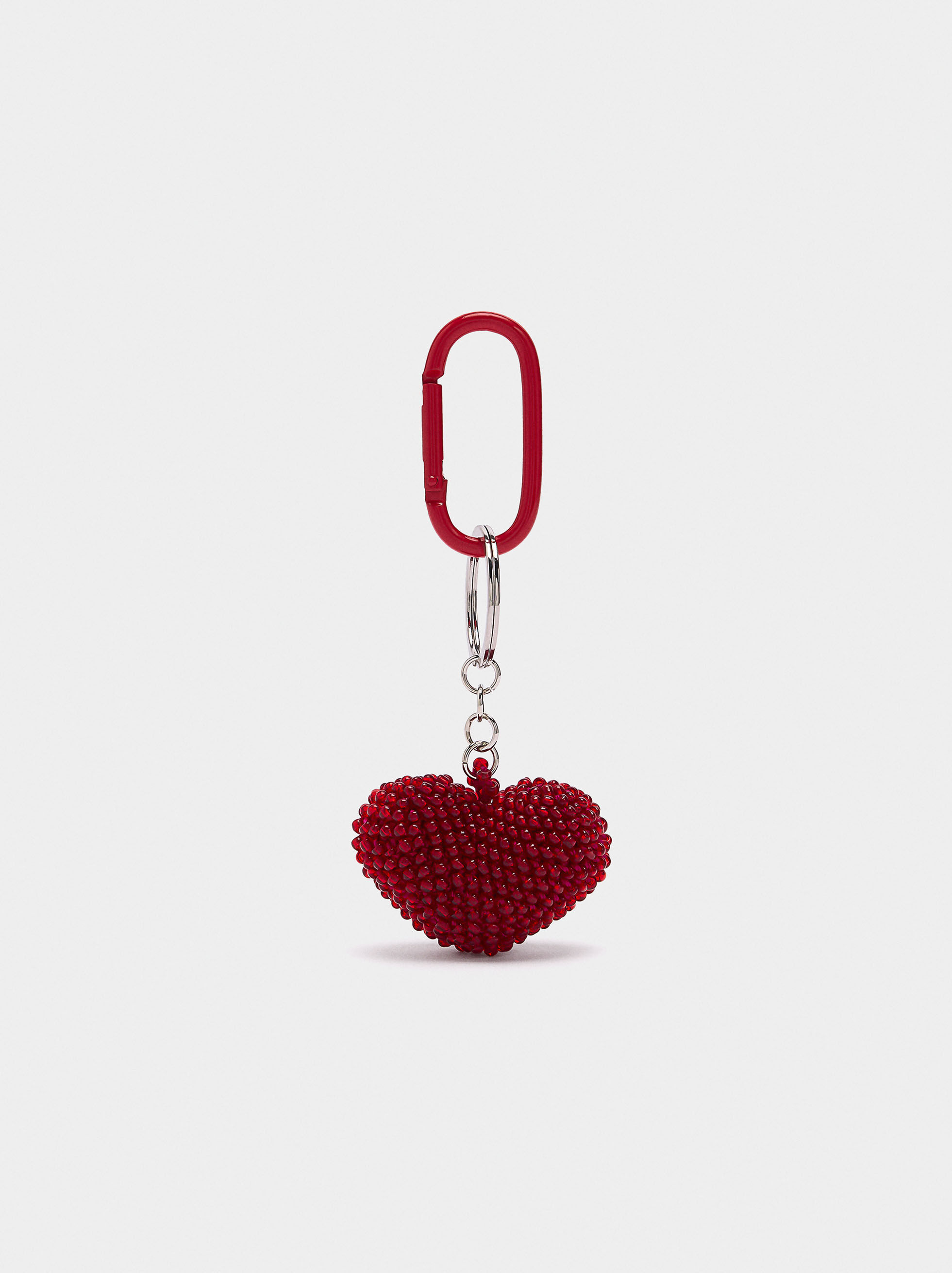 Llavero encantador con forma de corazón
