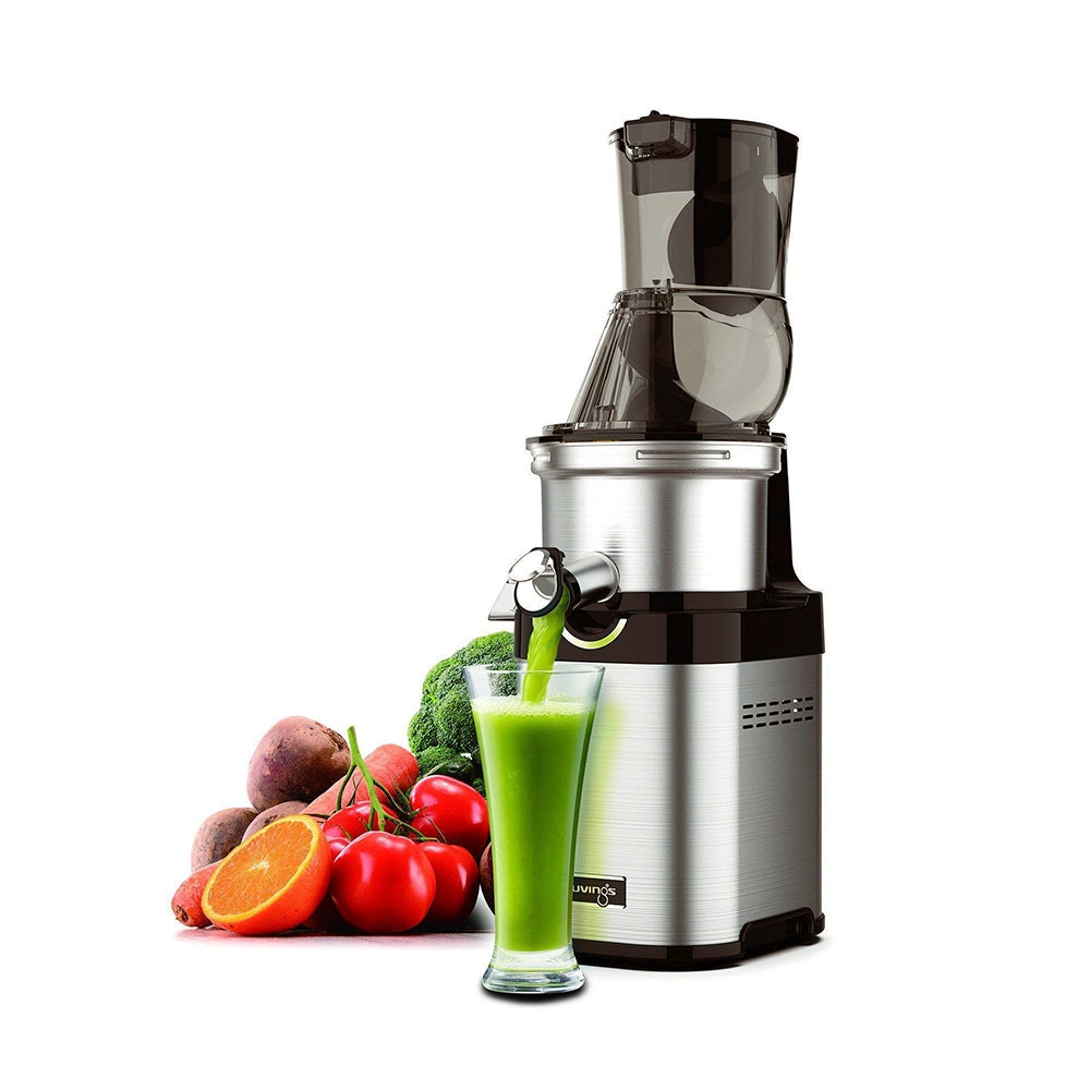 Master Chef CS700X Stainless Steel Slow Juicer — UL Listed, 1-Year Warranty