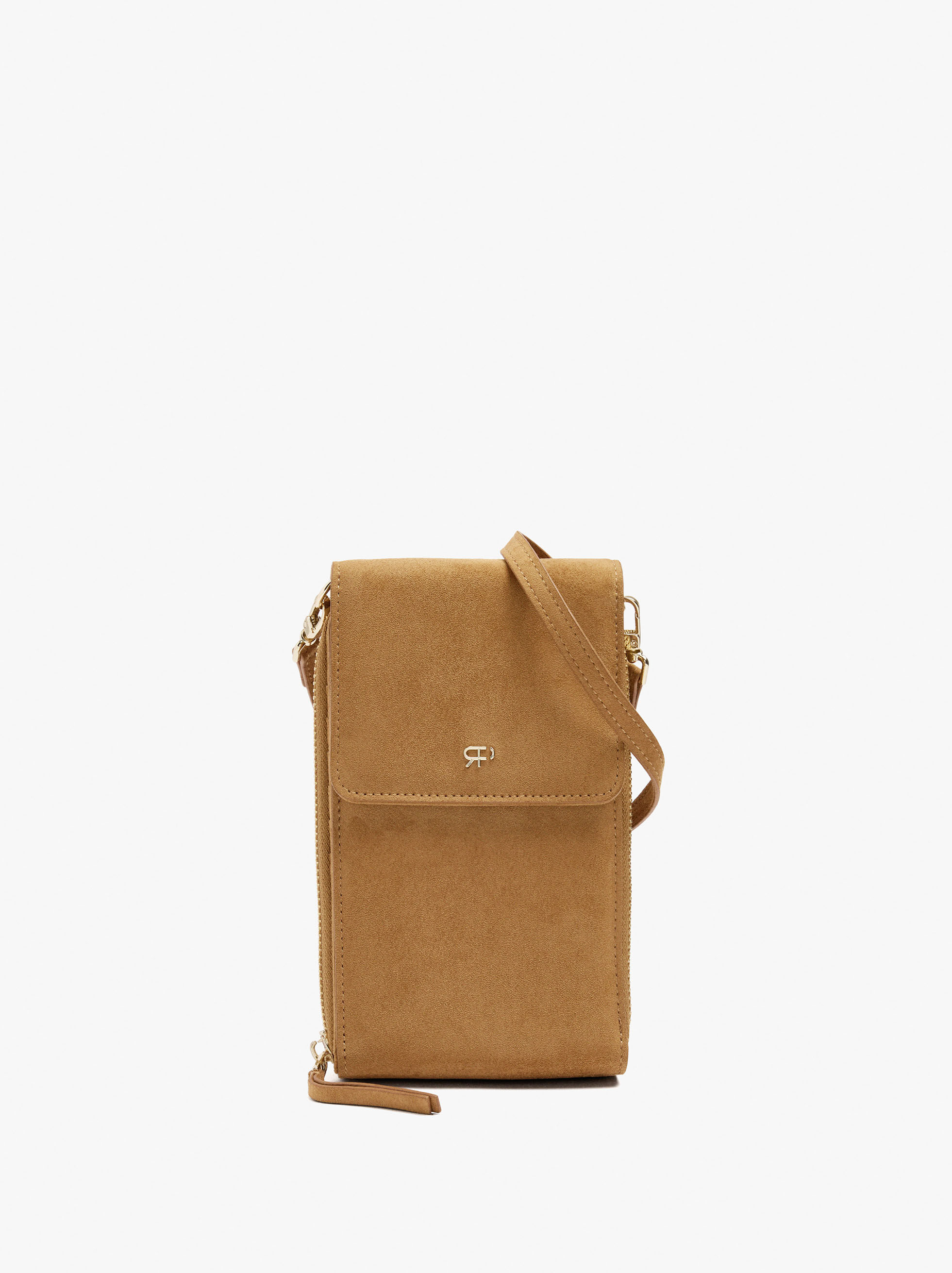 Bolsa para teléfono móvil con efecto piel con solapa