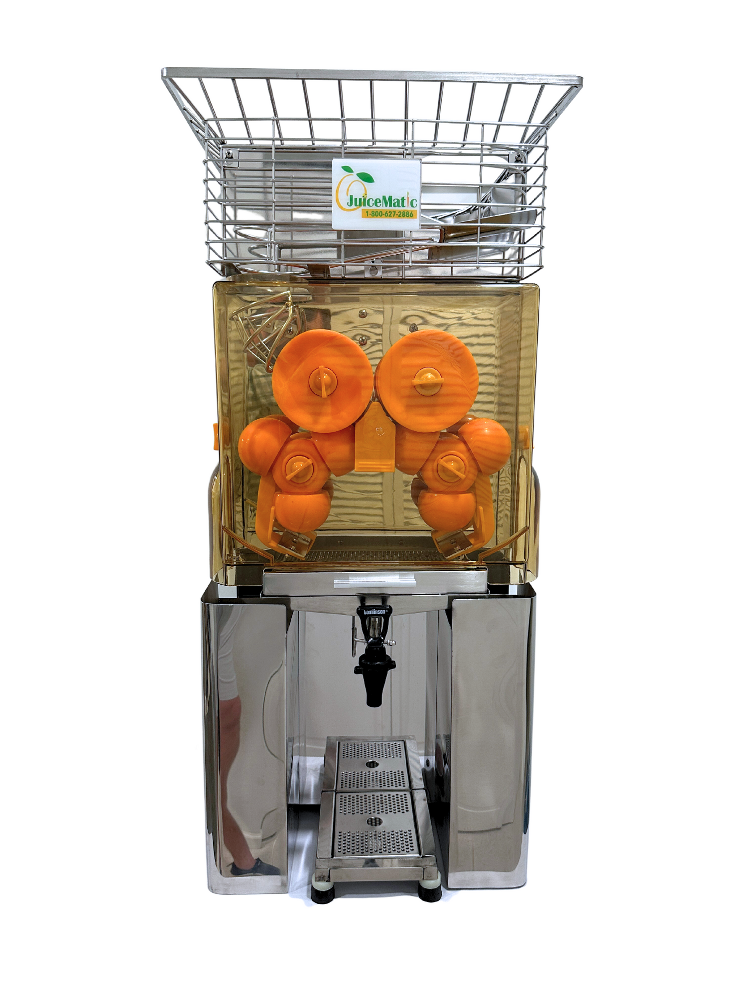 JM30 Automatic Feed Citrus Juicer — Self-Serve Tap | U.S.-Built Dayton Motor