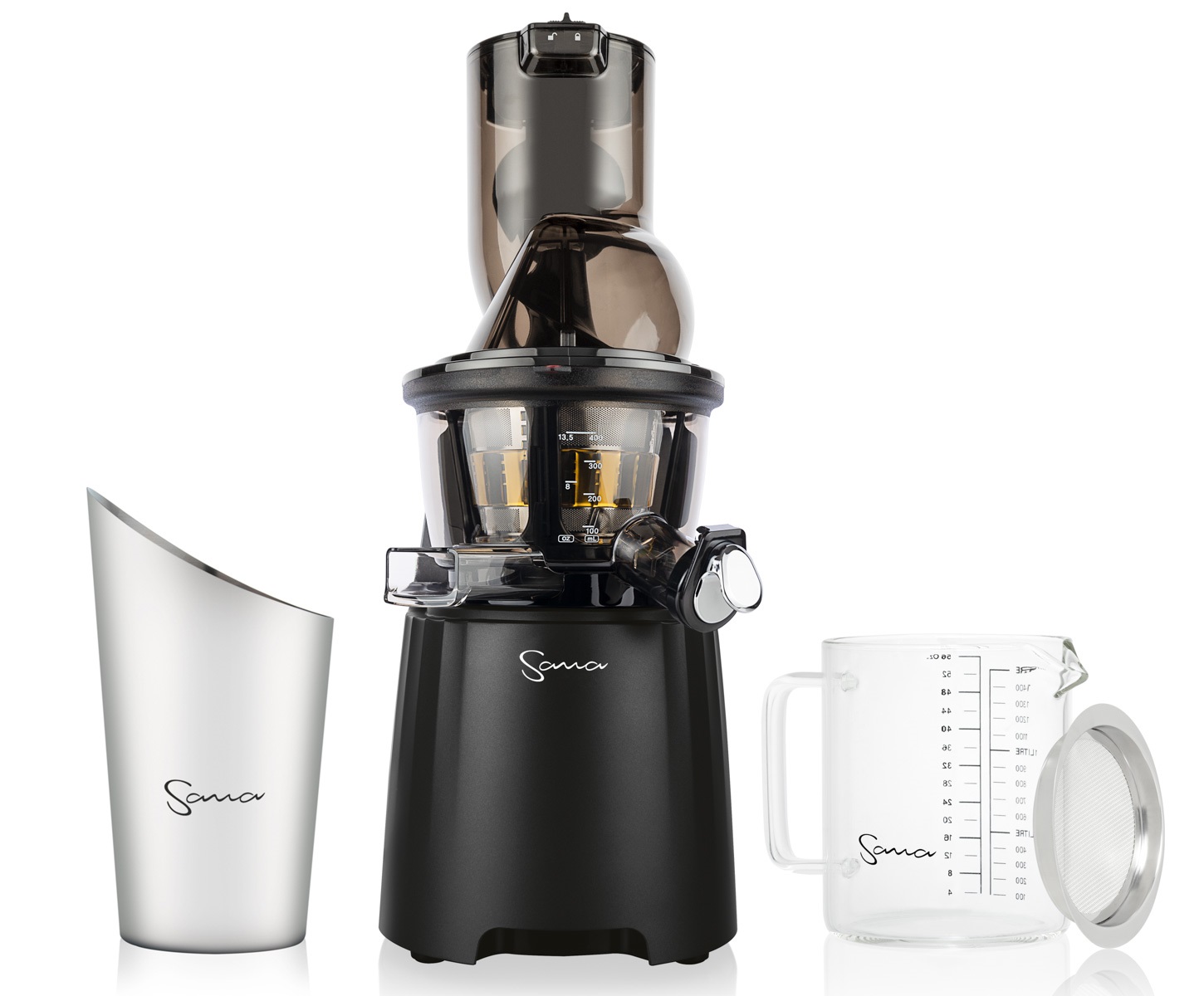Sana 868 Wide Mouth Vertical Juicer — Matt Black