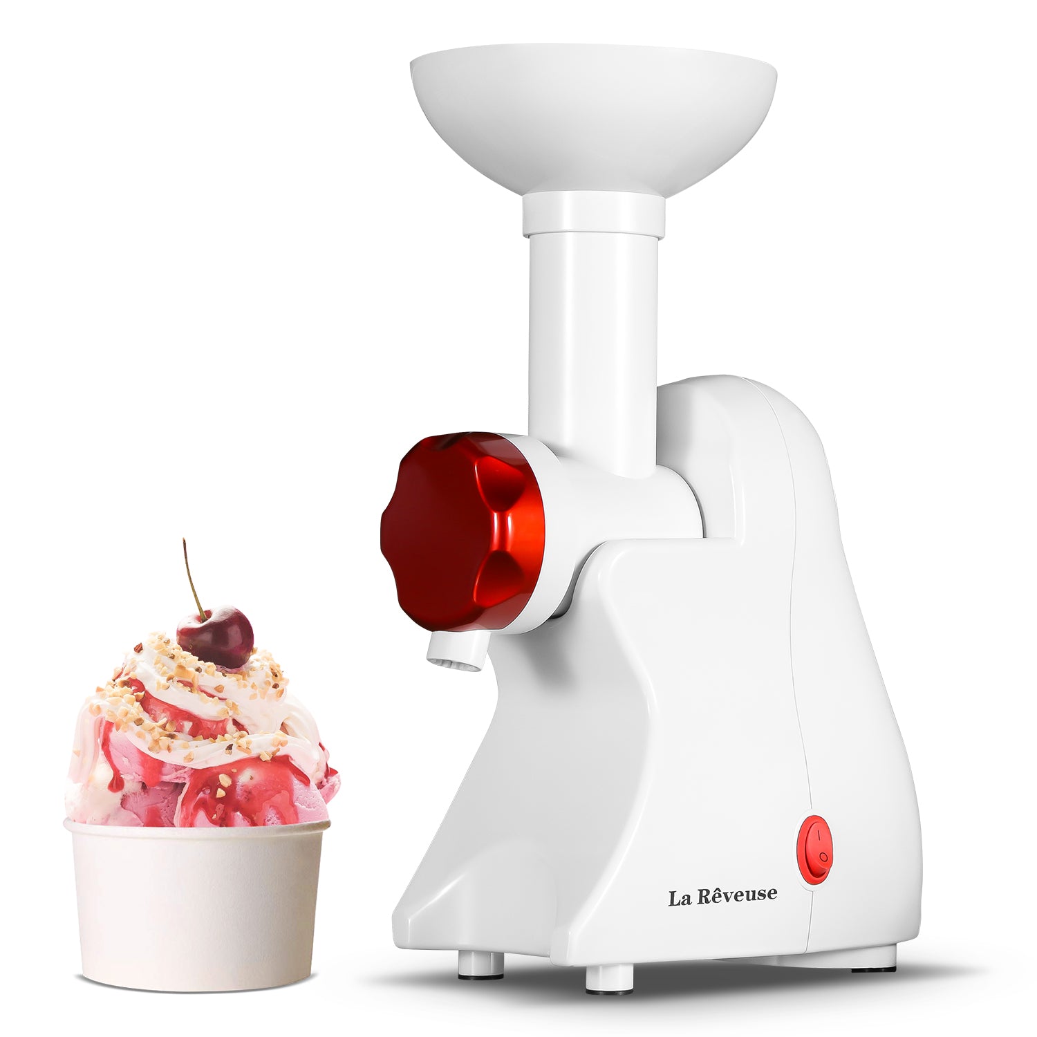 La Reveuse Frozen Dessert Maker — Makes Healthy Soft Serve | One-Year Warranty