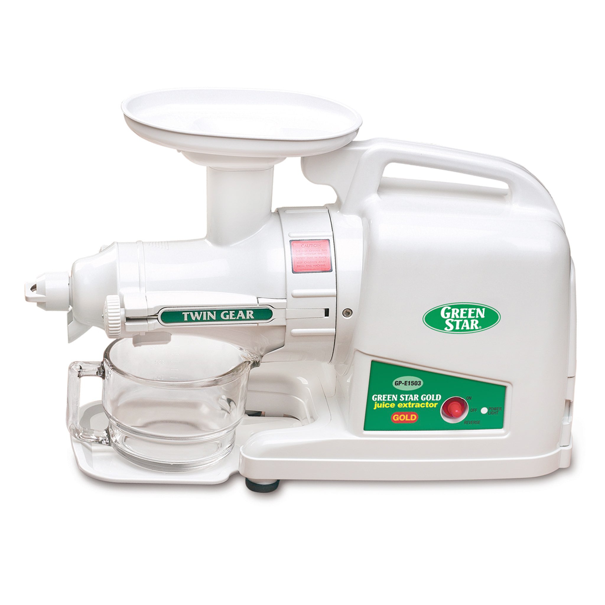 Greenstar® Gold HD Twin Gear Slow Juicer — Complete with Breadstick & Pasta Kit