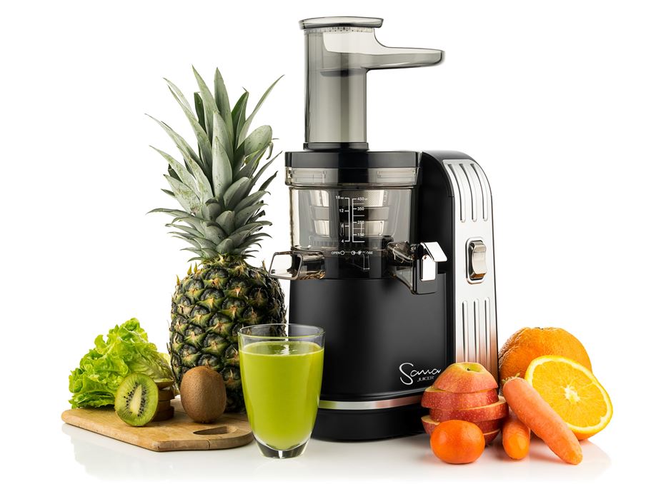 Sana EUJ-828 Vertical Slow Juicer — Black