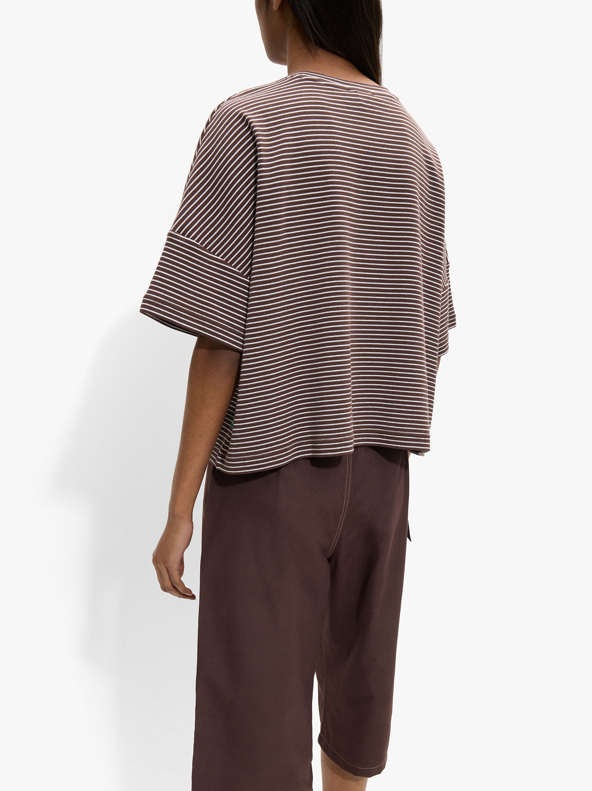 Camiseta de algodón a rayas