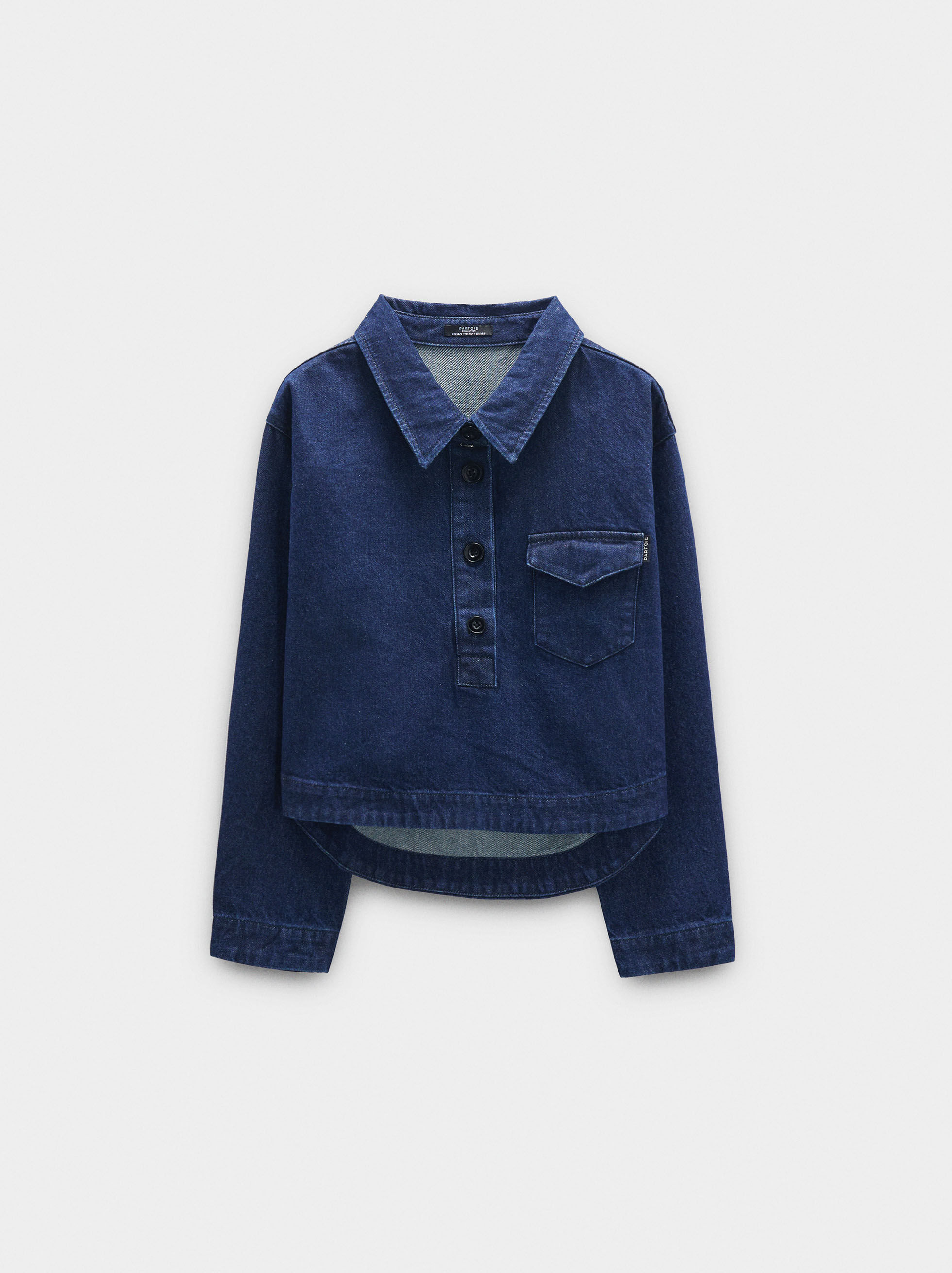 Camisa de mezclilla con bolsillo