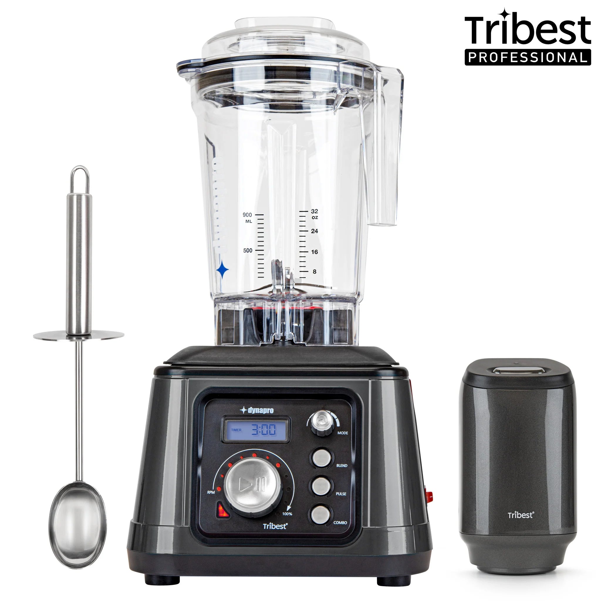 Dynapro DPS-2250 Commercial High-Speed Vacuum Blender — 2.5 Peak HP, One-Touch Vacuum