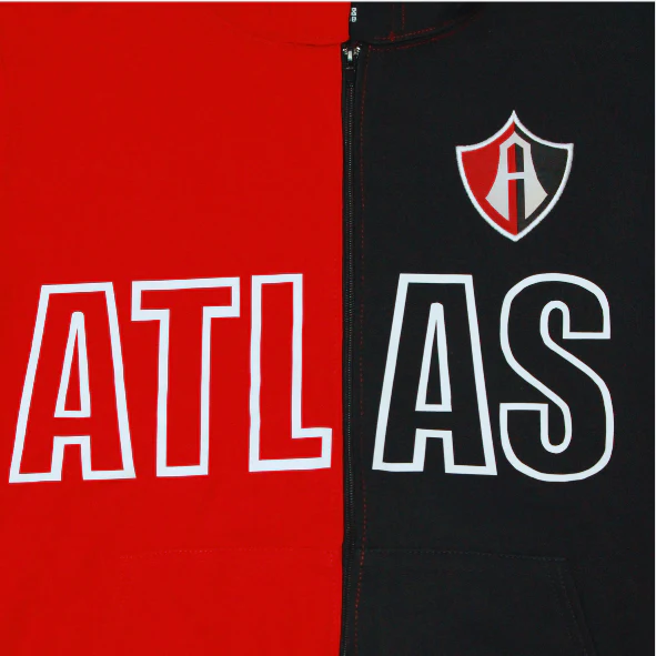 SUDADERA ROJINEGRA ATLAS FC RETRO