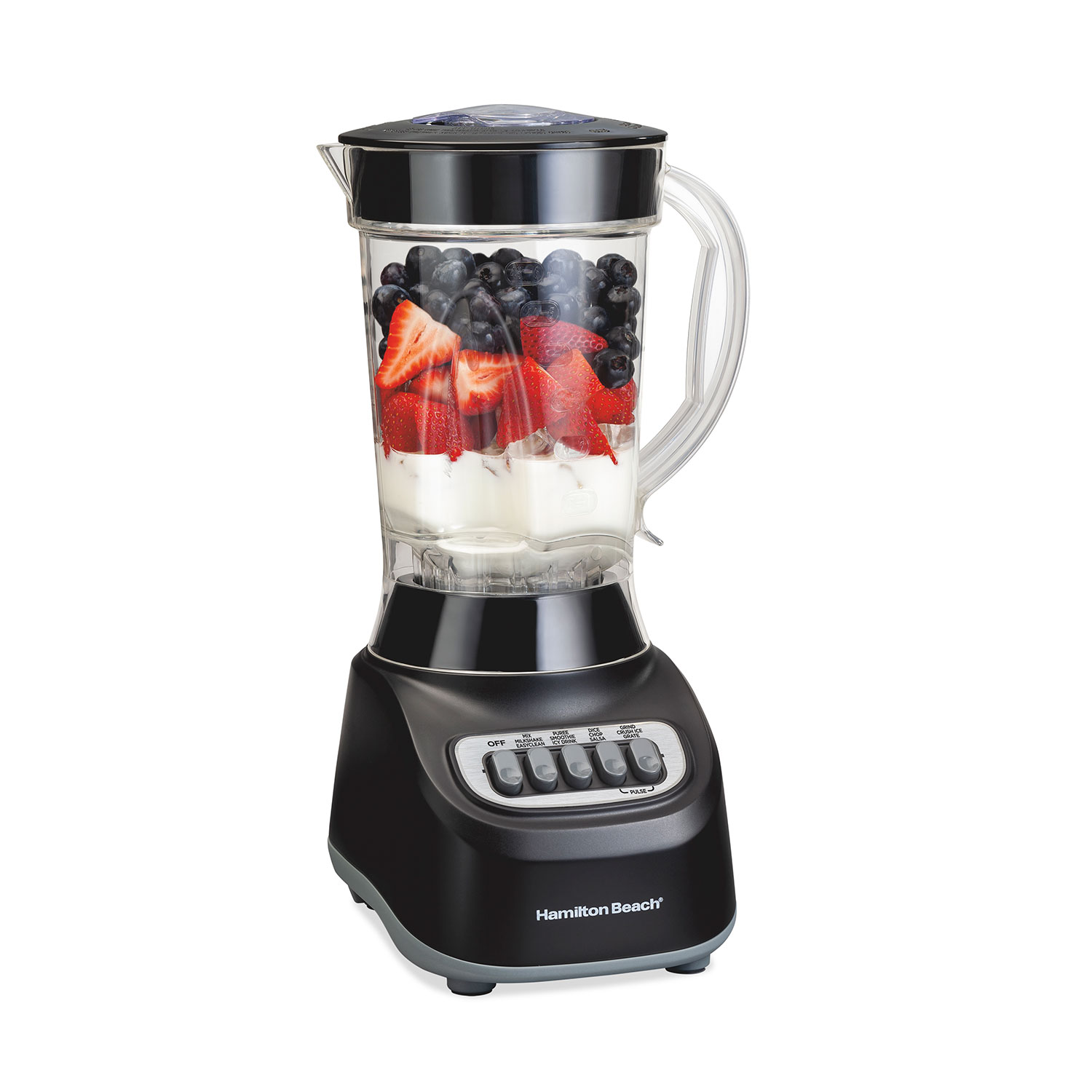 Hamilton Beach 650W Smoothie Blender — 48oz Jar, Stainless Steel Blades