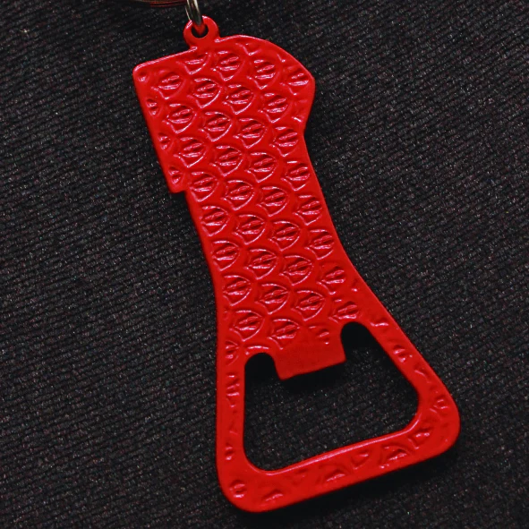 LLAVERO DESTAPADOR ESCUDO ATLAS FC ROJO