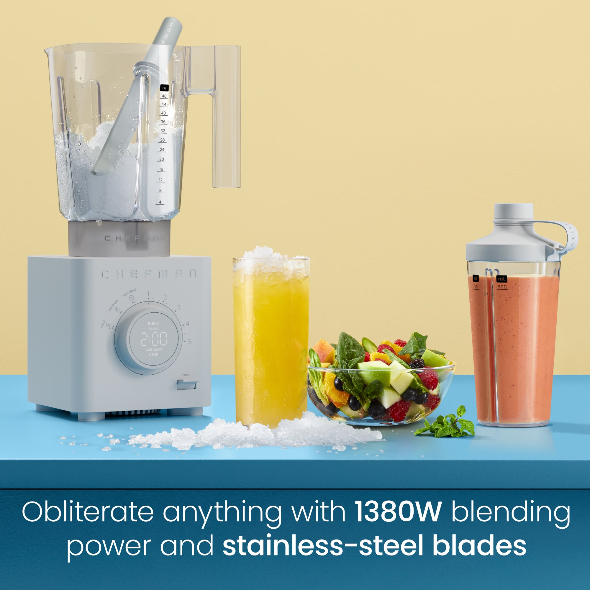 Obliterator 48oz Power Blender — 1380W Motor, Tritan Jar