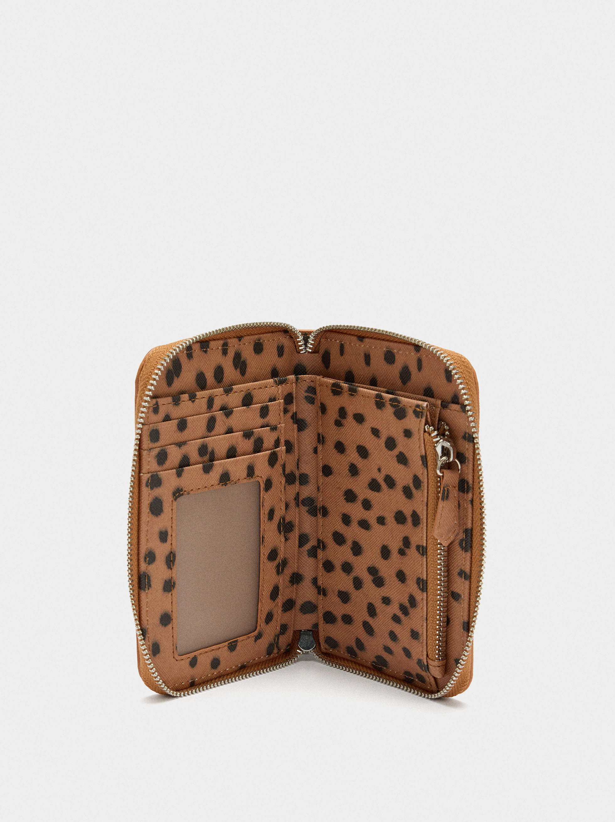 Porta-monedas estampado animal S