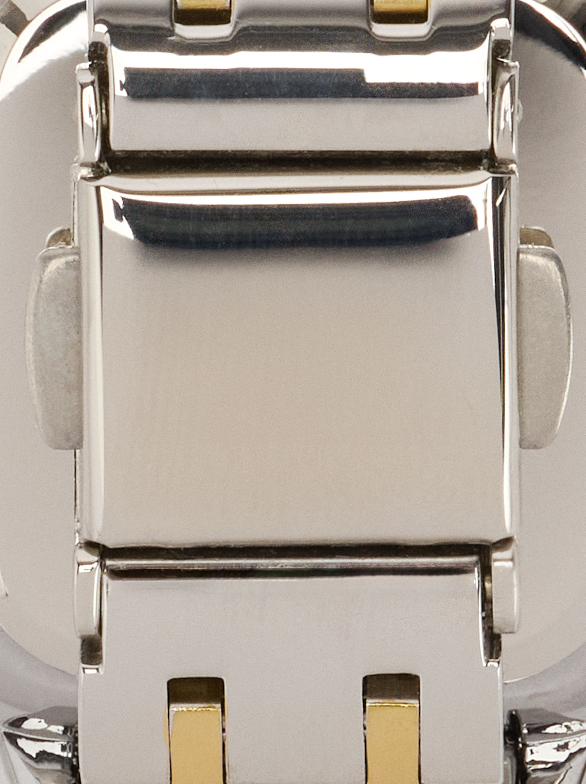 Reloj cuadrado bicolor pulsera de acero